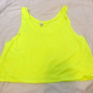 Neon yellow tank